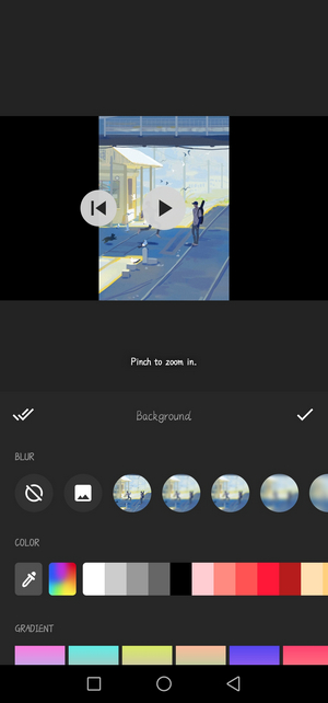 InShot Proportional Adjustment
