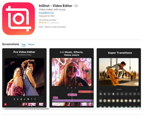 InShot Video Editor for iOS