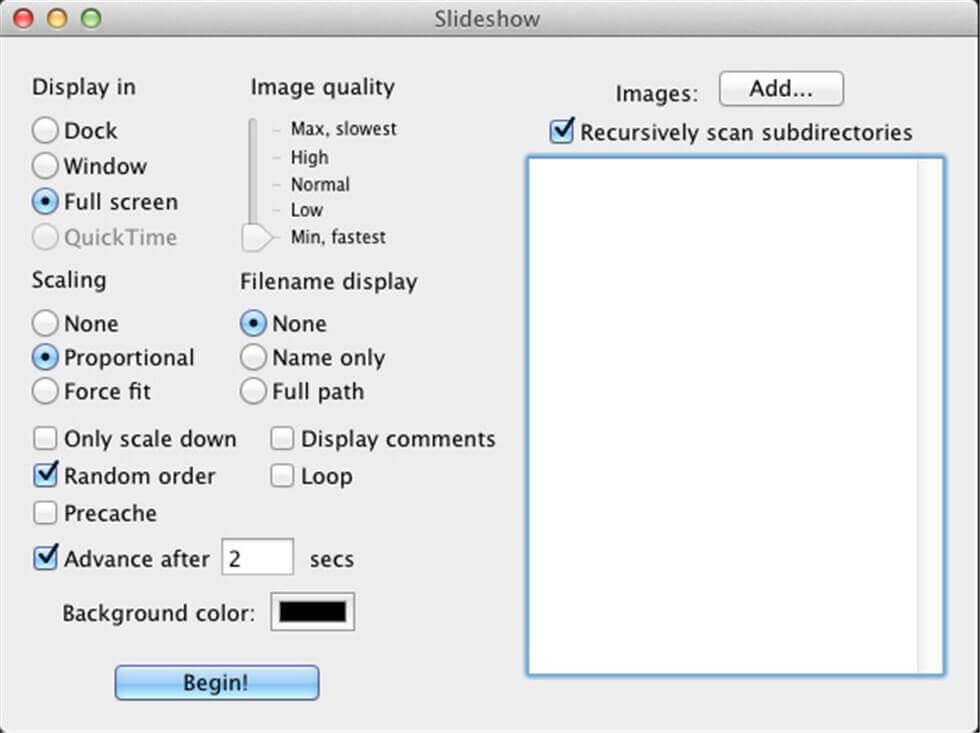 JPEGDeux - For Mac Slideshow Making