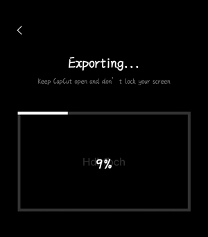 Export from CapCut