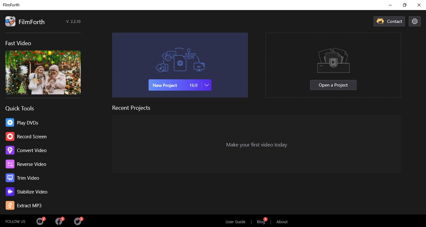 Create a New Clip in FilmForth