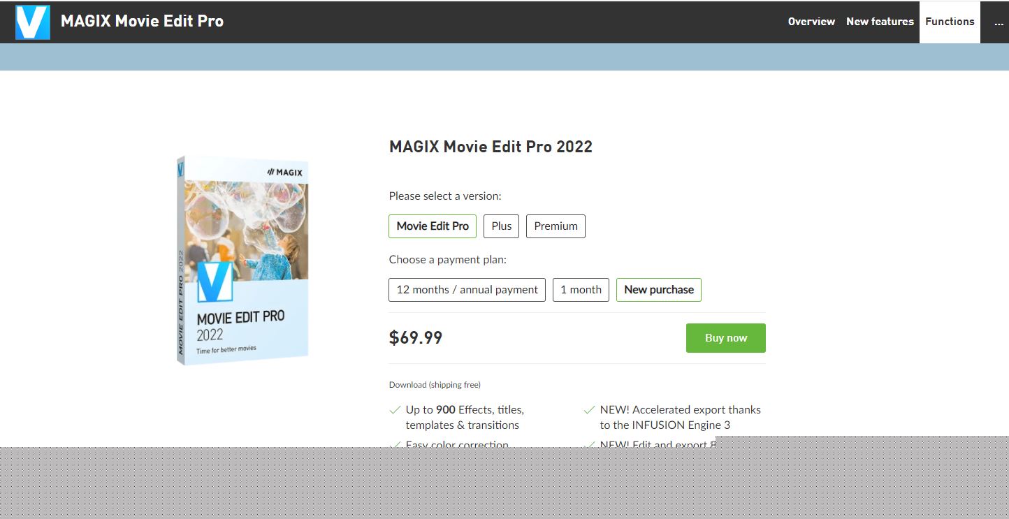 Magix Movie Edit Pro Pricing