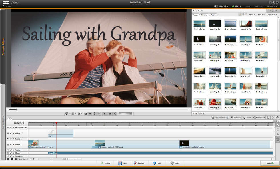Nero Video Editing