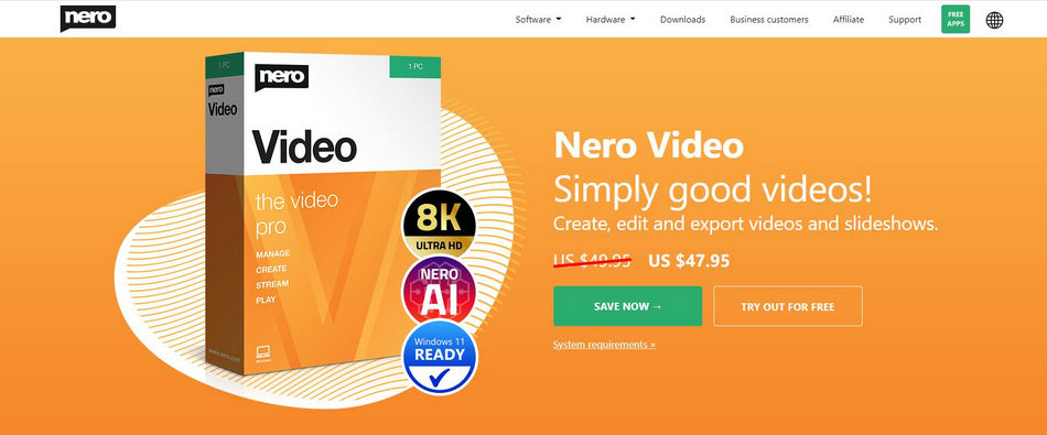 Nero Video Pricing