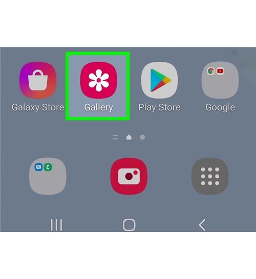 Open the Gallery App in the Samsung