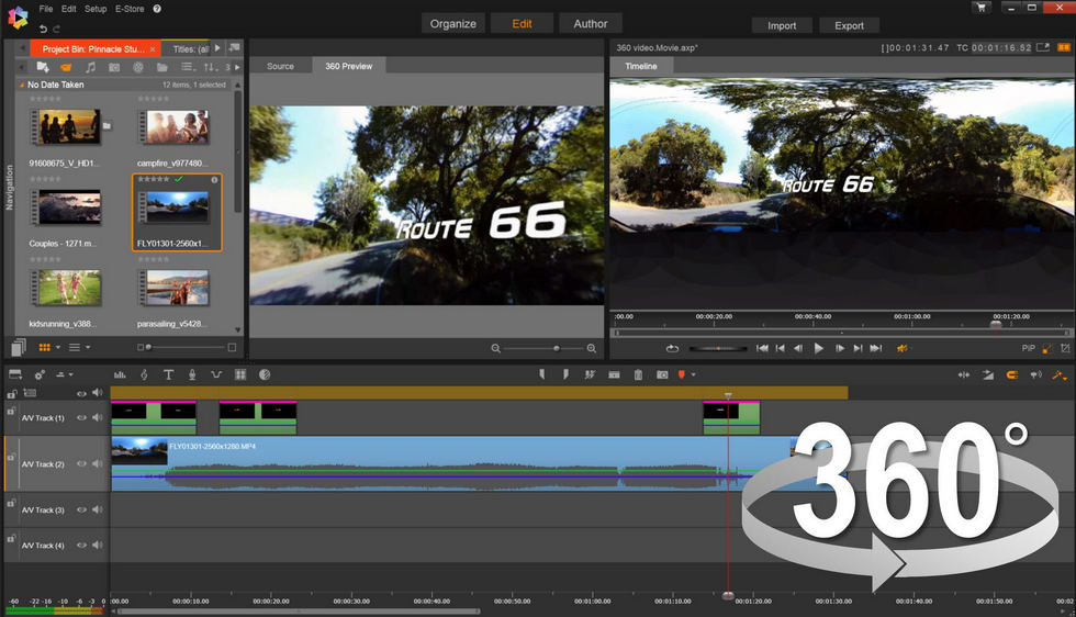 Pinnacle 360 Video Editor