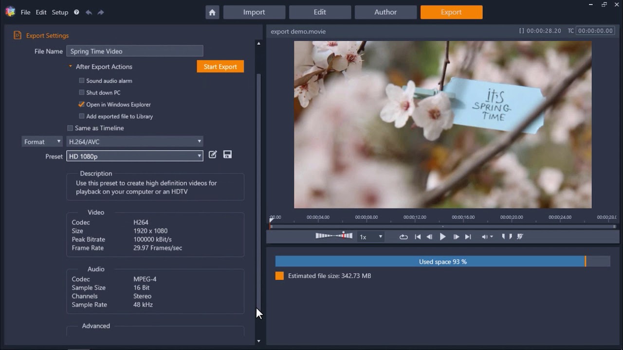 Pinnacle Export Video Formats