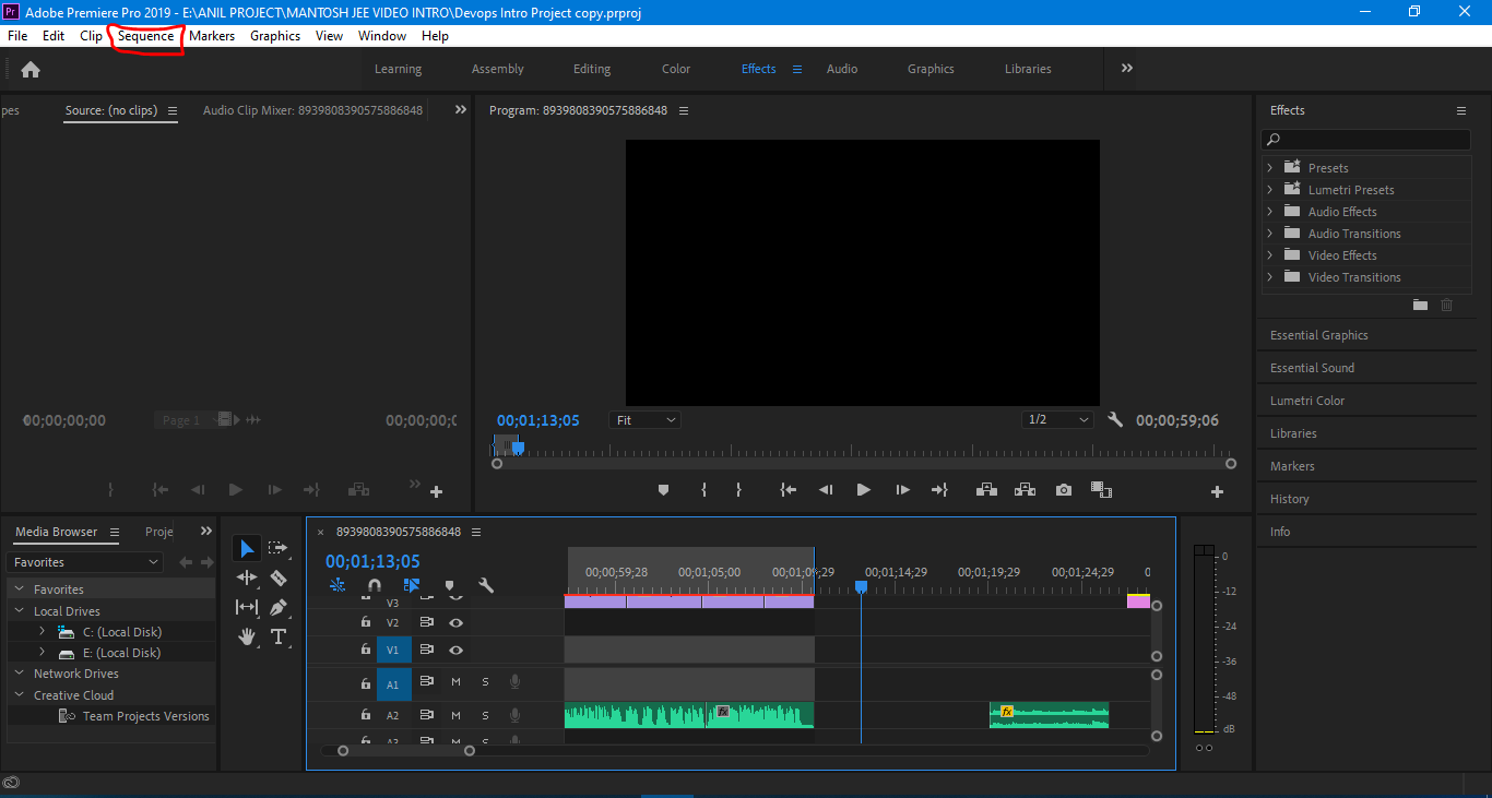 Adobe Premiere Pro Editing and Tools