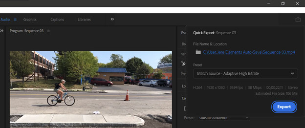 Premiere Pro Rendering