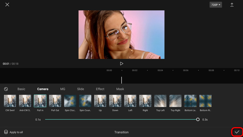 Add Pull-in or Pull-out Effects 