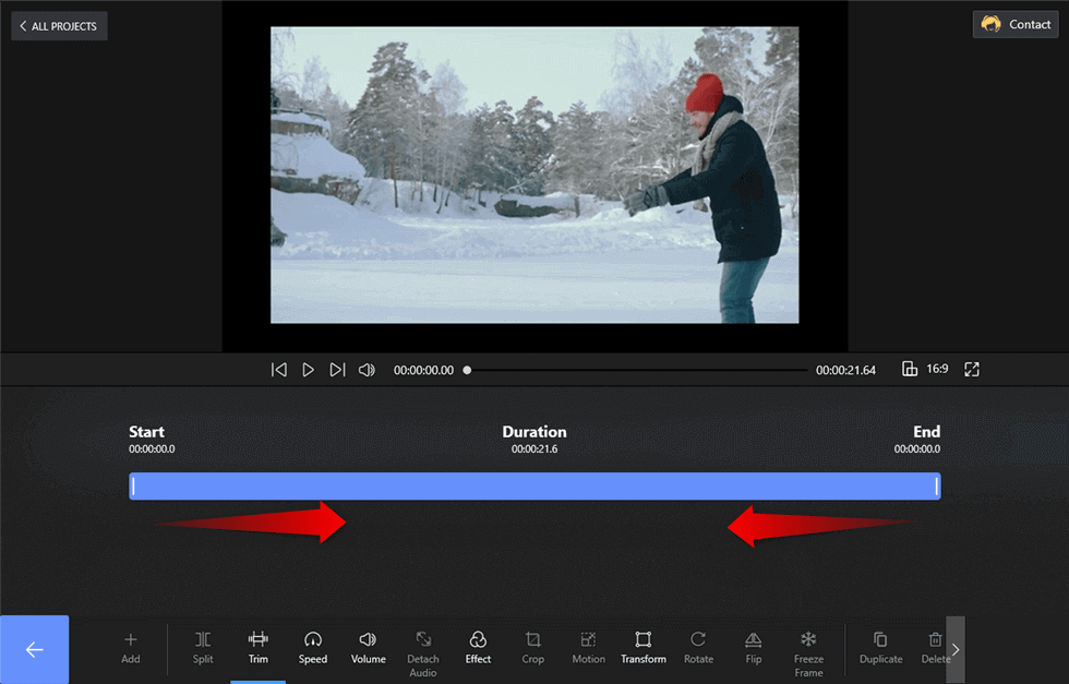 Trim the Video to Make the Video Longer