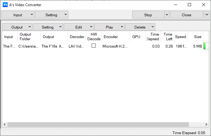 A’s Video Converter