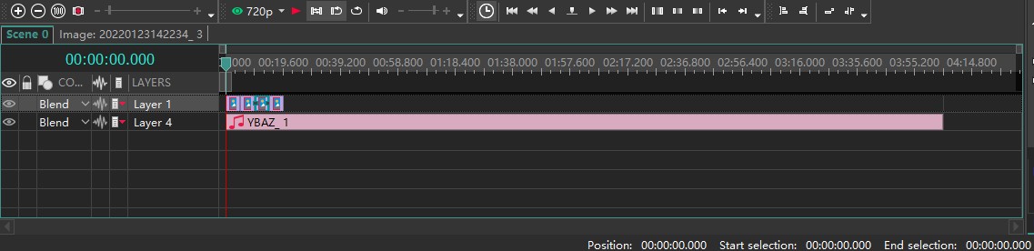 VSDC Timeline Panel