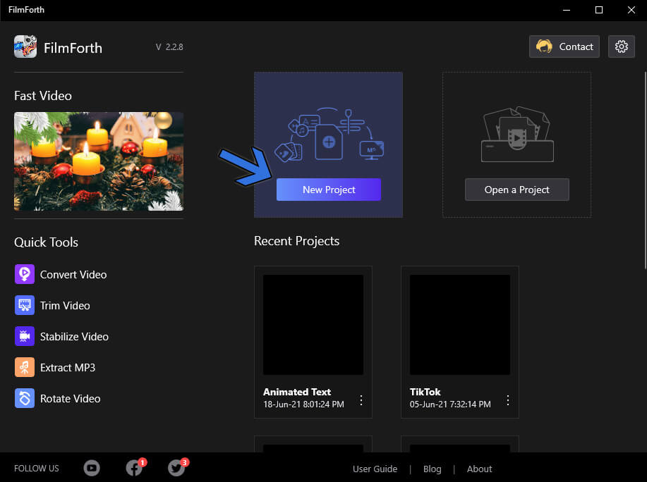 Create New Project