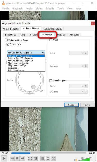 How to Rotate a Video in VLC