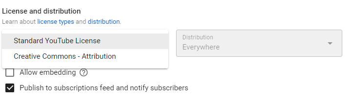 License and Distribution