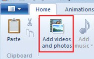 Add Videos to Windows Movie Maker
