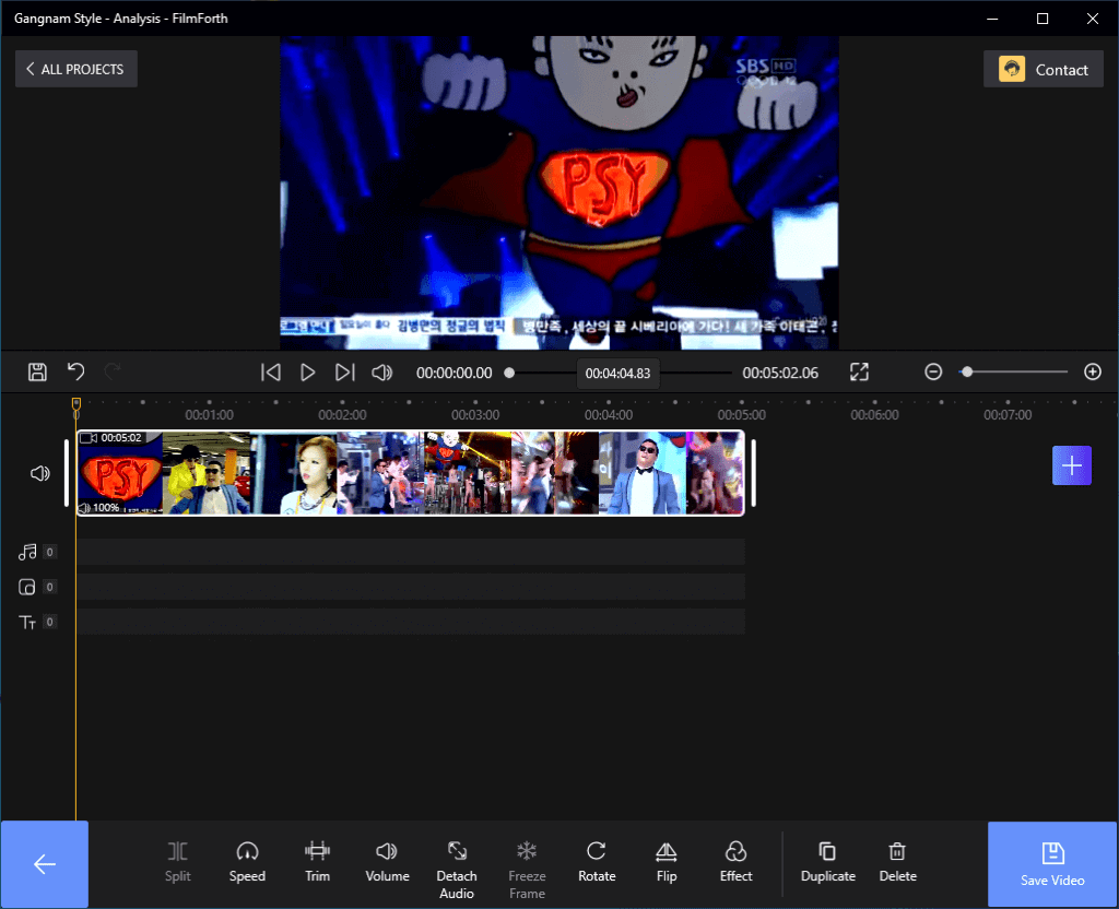 Rotate YouTube Video on FilmForth
