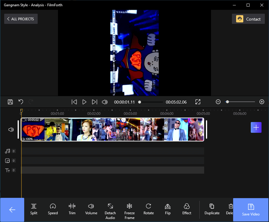 Flip YouTube Video with FilmForth