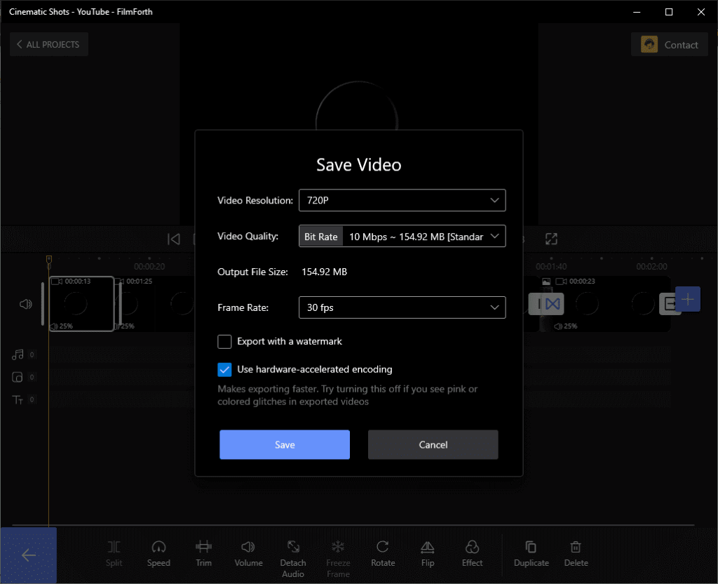 Export YouTube Video 