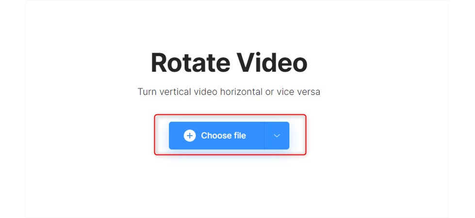 Open the Clideo Rotating Page