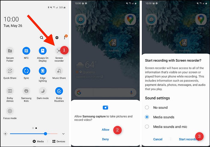 Record YouTube Video on Android
