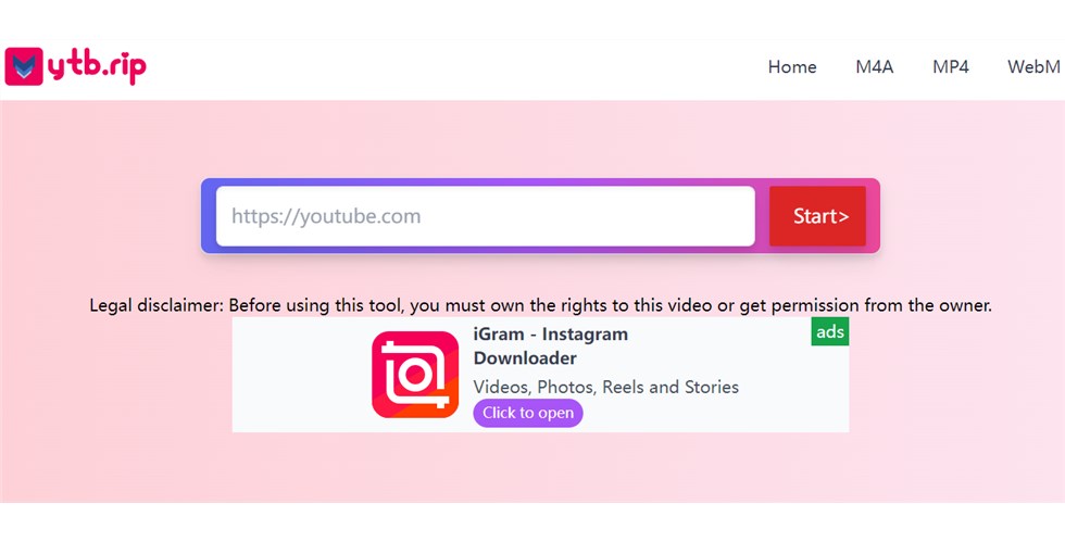 ytb.rip YouTube to WebM Converter