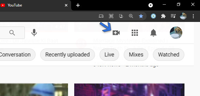 Click the "Create" Icon