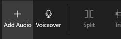 Add Audio or Voiceover