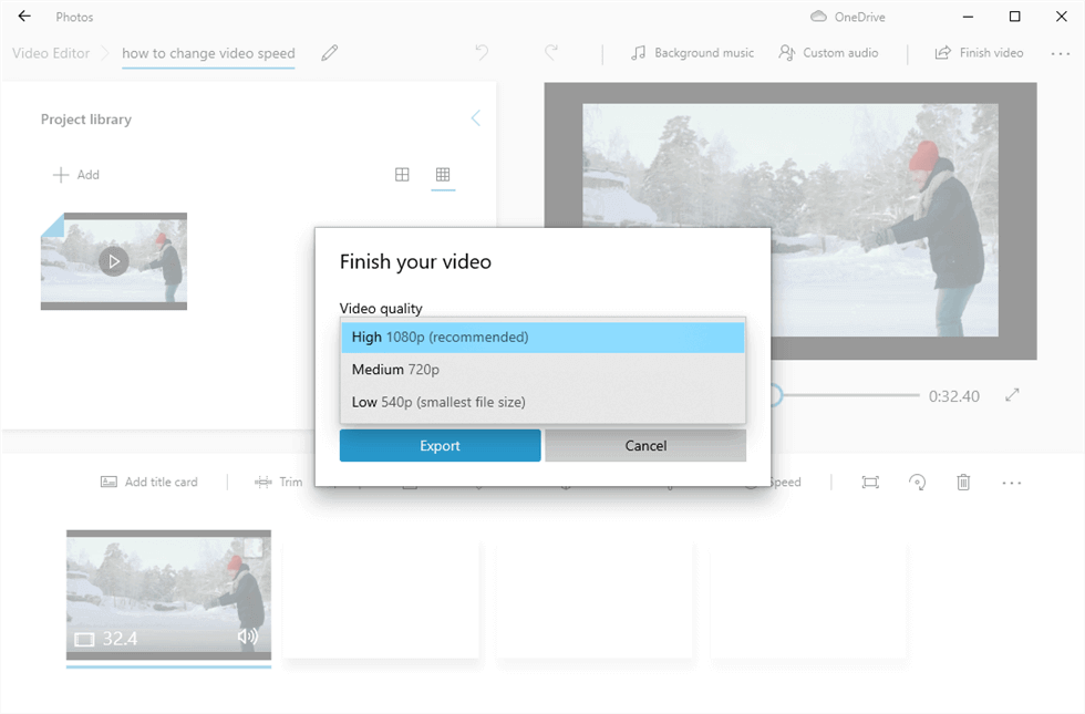 Export Video