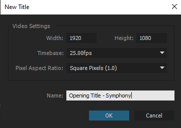 Title Settings