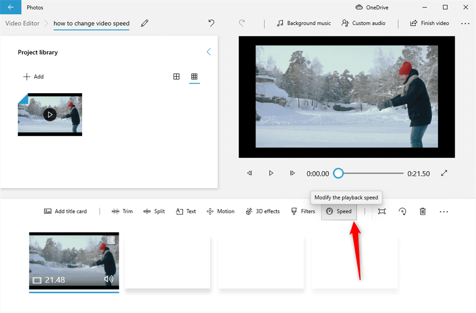 Modify the Playback Speed