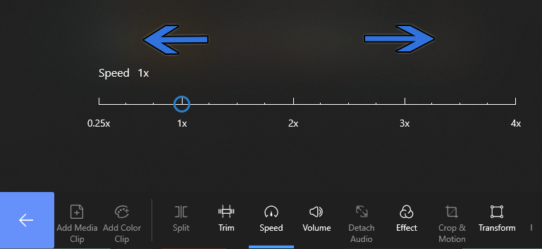 Change Video Speed on FilmForth