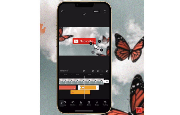 CapCut YouTube Intro with Subscribe Button