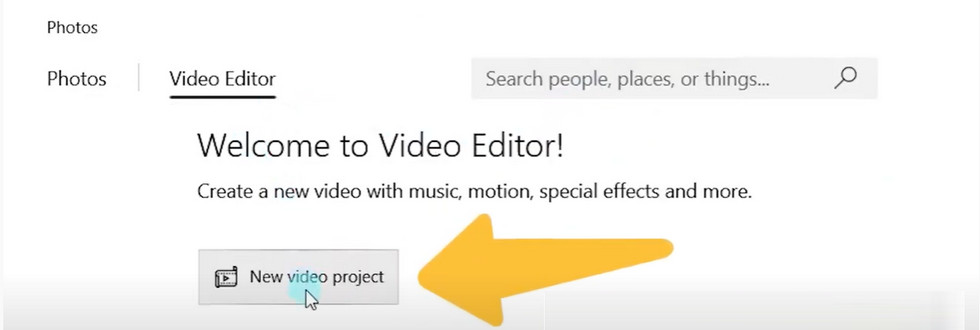 Create a New Video Project