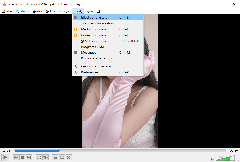 Go to Effects and Filters