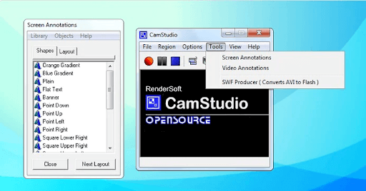 Camstudio Interface