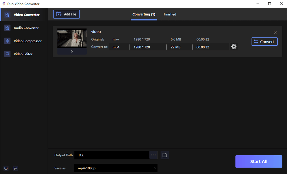 Duo Video Converter Overview