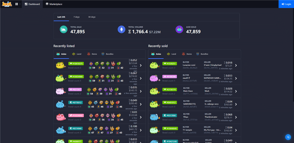 Axie Marketplace