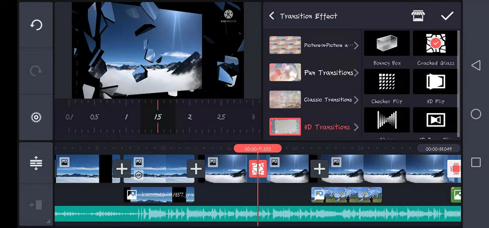 KineMaster Transition Effect