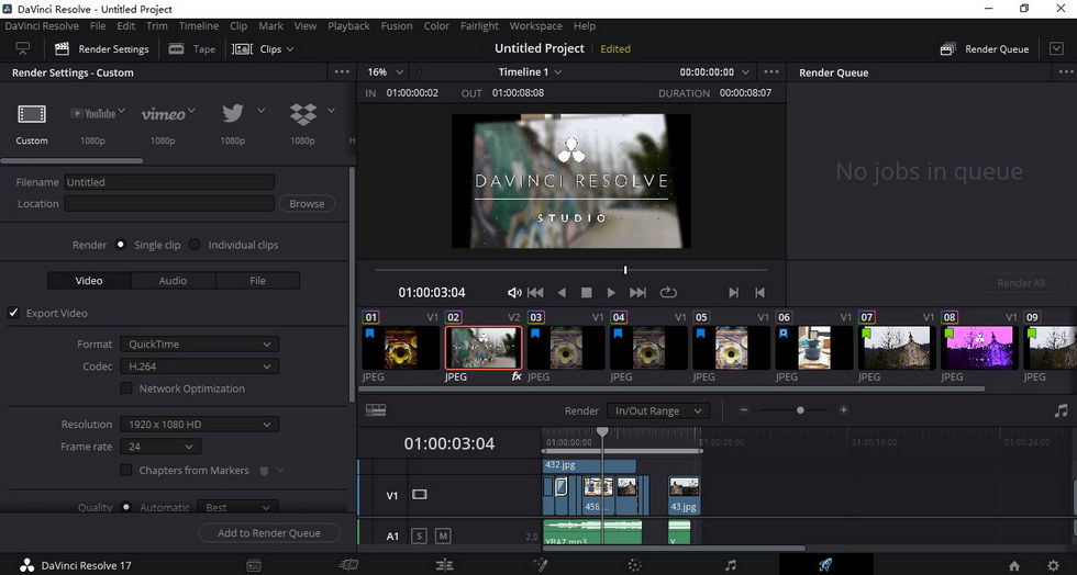 Davinci Resolve Deliver