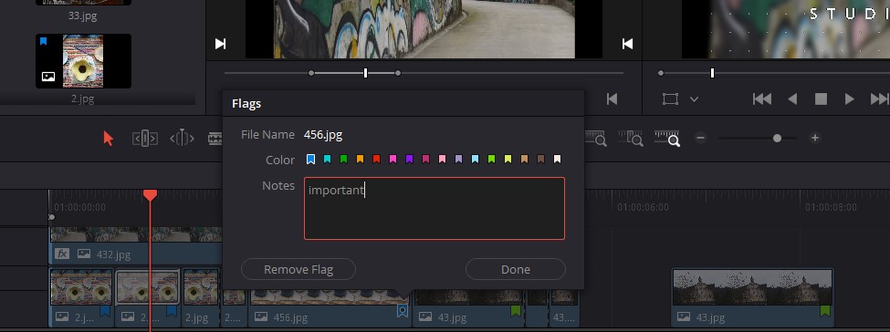 Davinci Resolve Mark
