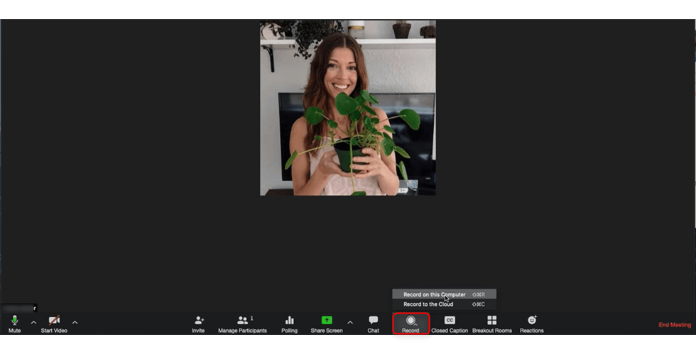 Start Recording Zoom Meeting