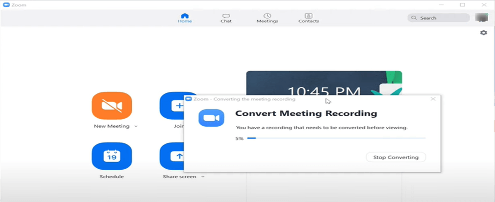 Convert Meeting Recording