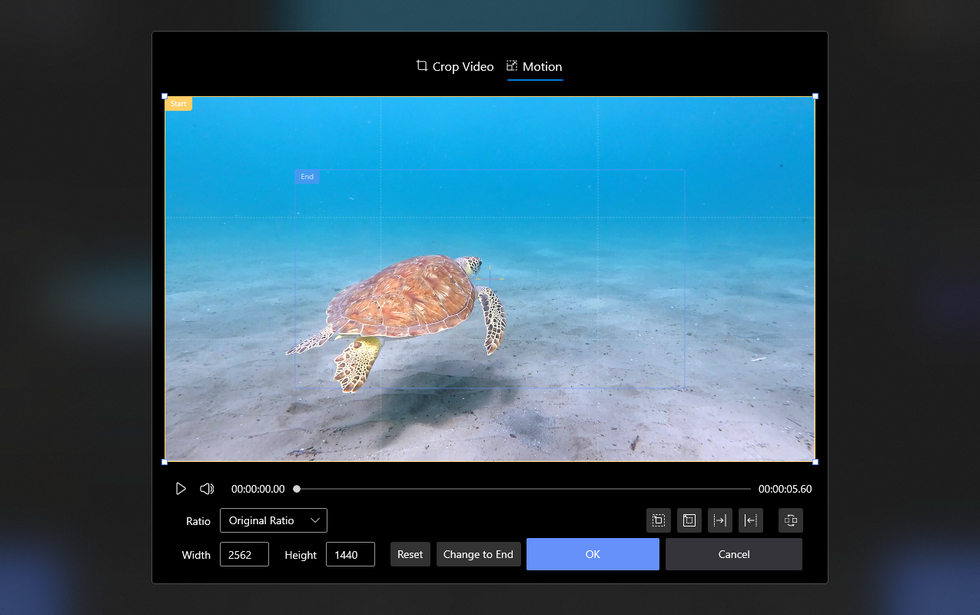 Zoom a Video in FilmForth