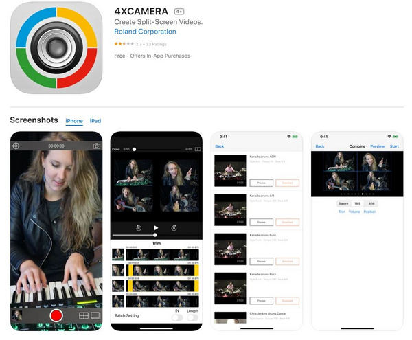 4xcamera Split