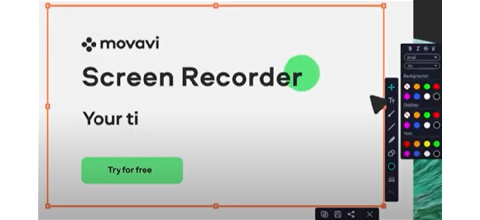 Movavi Screen Recorder Interface