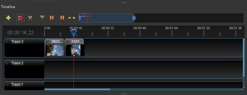 OpenShot Timeline Panel