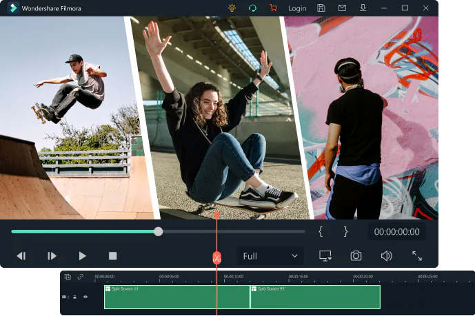 Wondershare Filmora Video Editor Split