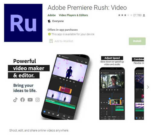 Adobe Premiere Rush for Android